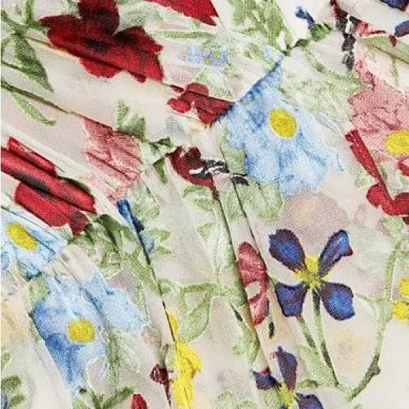 Alice + Olivia Tara Asymmetric Midi Dress - Dollhouse - Picture 7 of 7